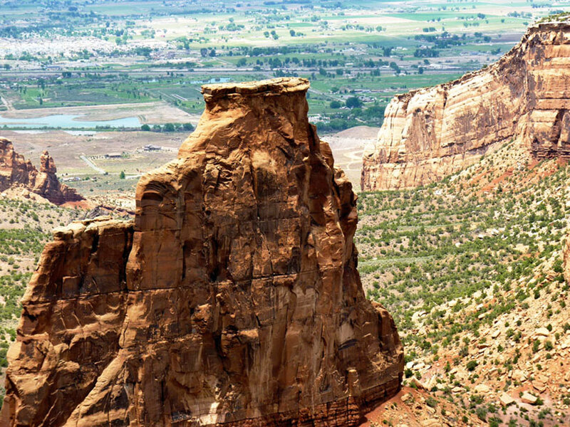 rock formation in canyon landscape