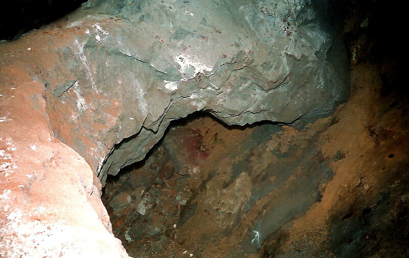 Rock Formation in Cave — Brown, Dark, Photograph, Dirt