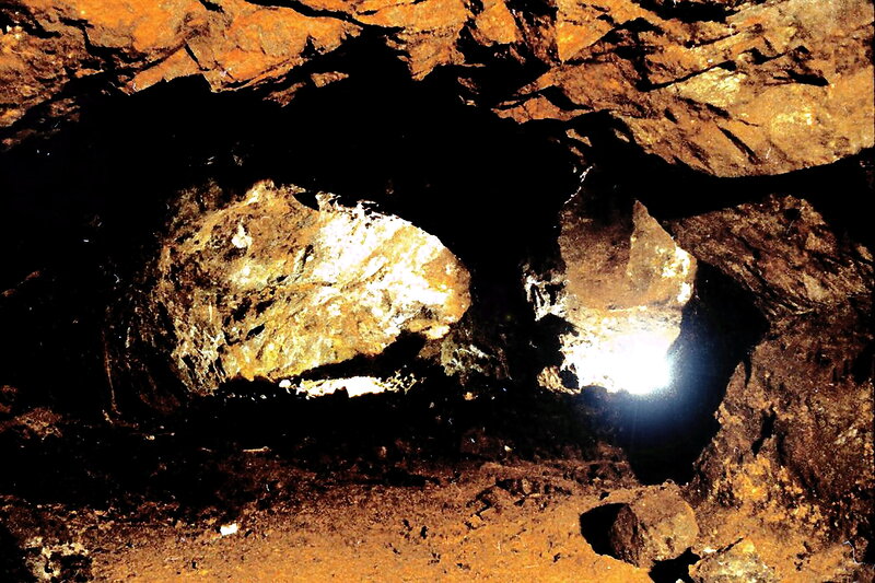 Rock Formation in Cave — Brown, Dark, Photograph
