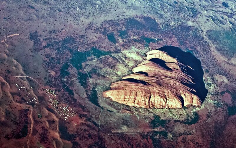 Rock Formation in Desert — Brown, Arid