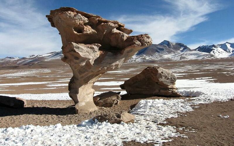 Rock Formation in Desert — Brown, Arid, Winter