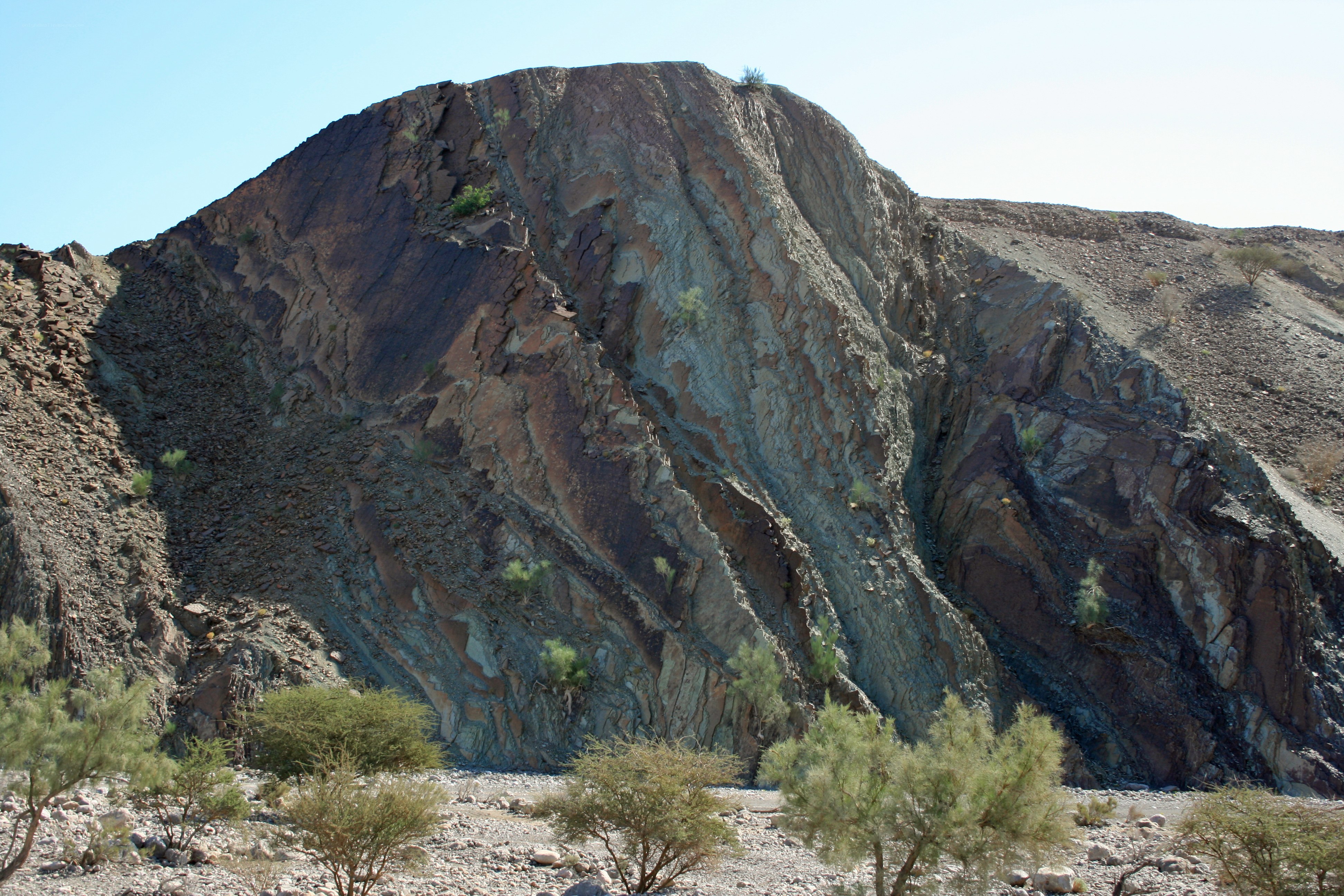 rock formation in desert landscape