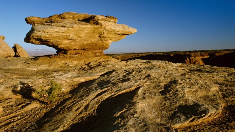 rock formation in desert