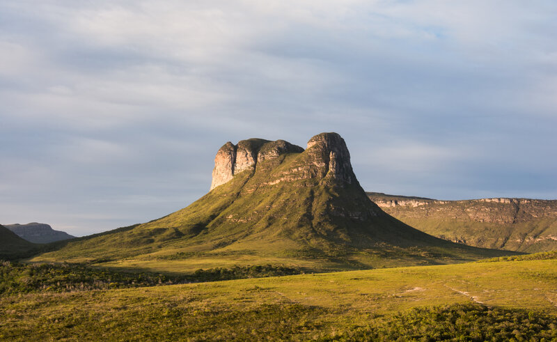 Rock Formation in Grassland