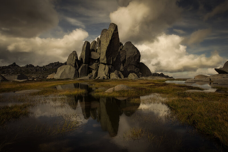 Rock Formation in Marsh