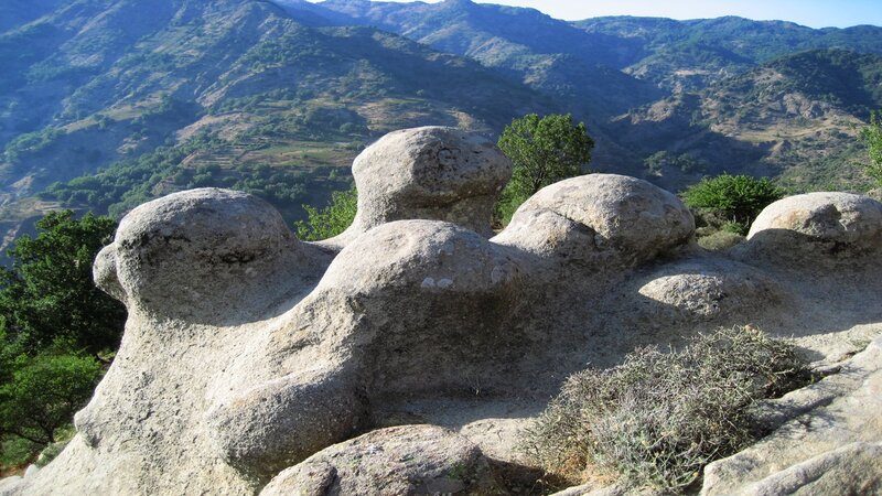 Rock Formation in Mountains — Gray, Serene