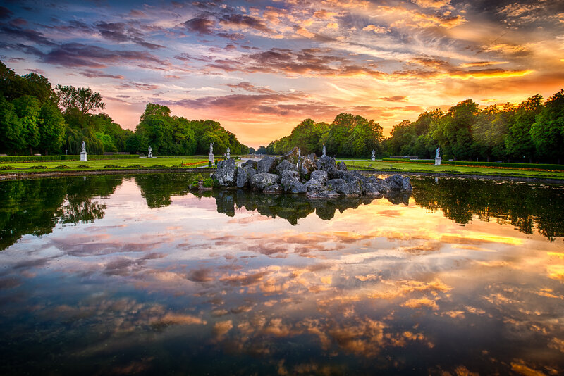 Rock Formation in Pond