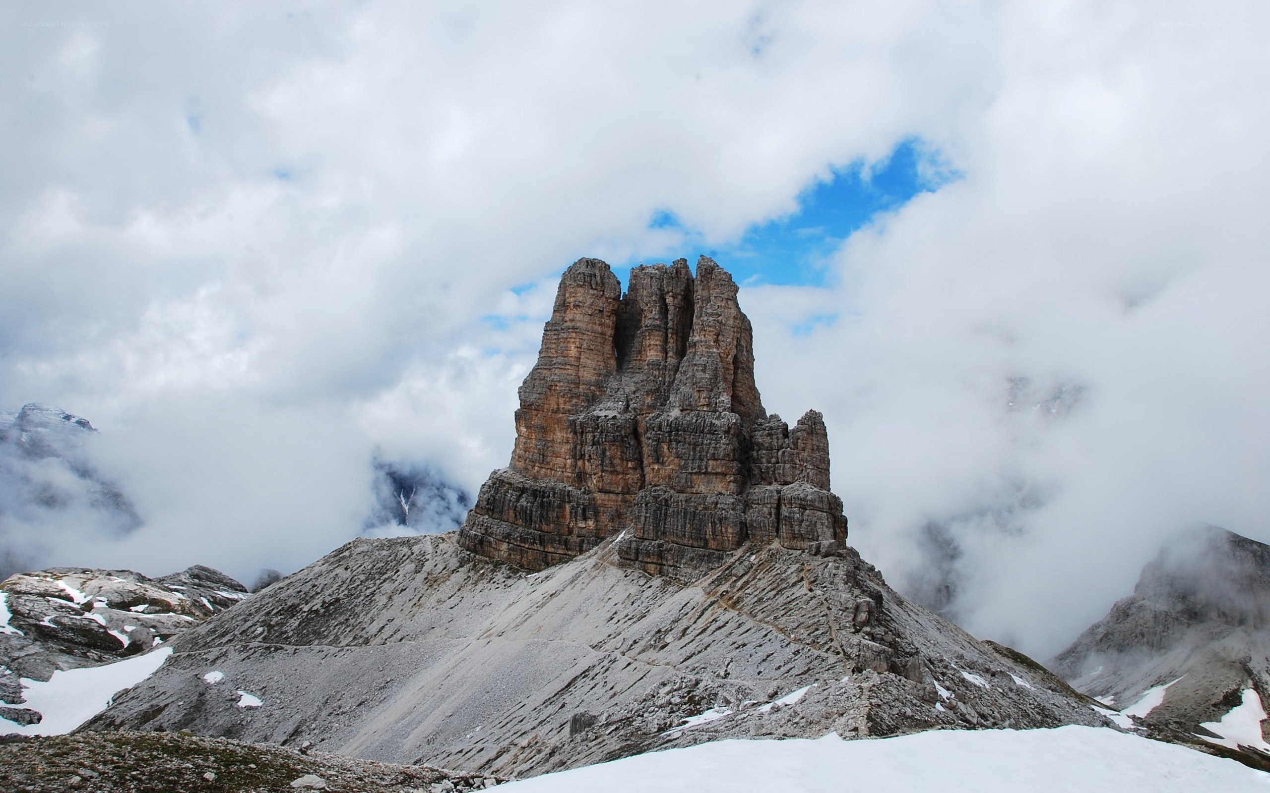 Rock formation in the mountains