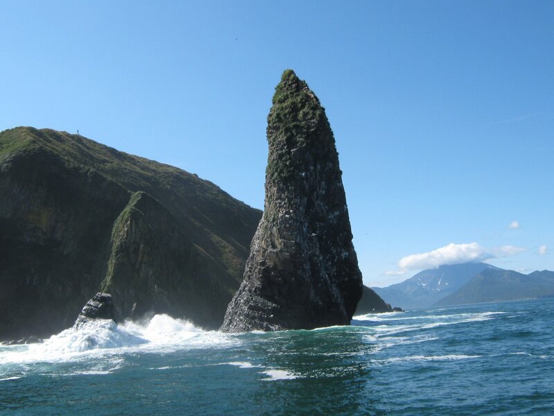 Rock formation in the ocean