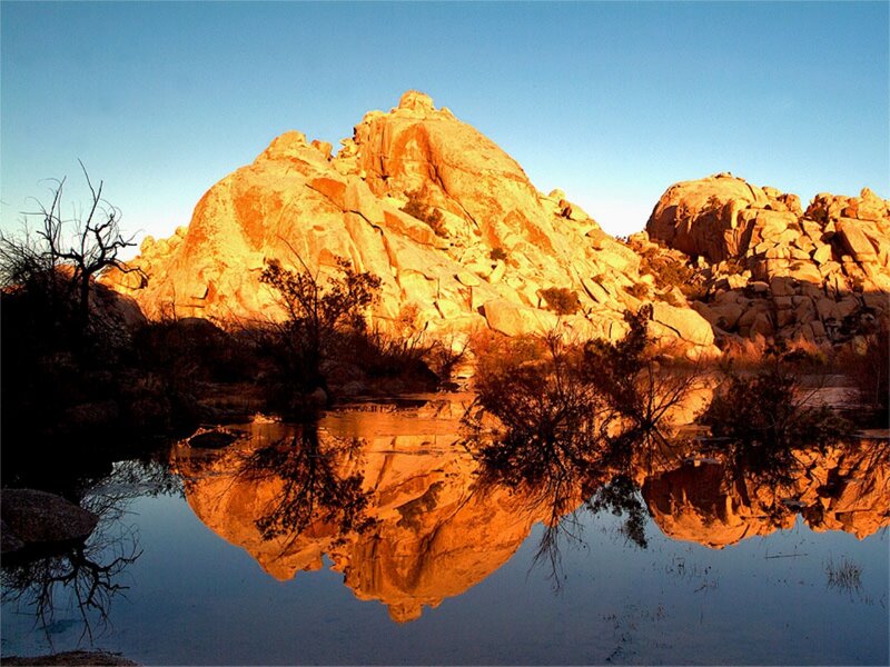 Rock Formation in Water — Orange