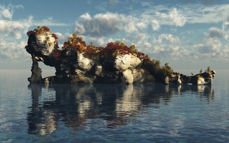 Rock Formation Island