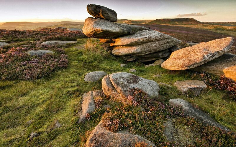 rock formation on a hillside