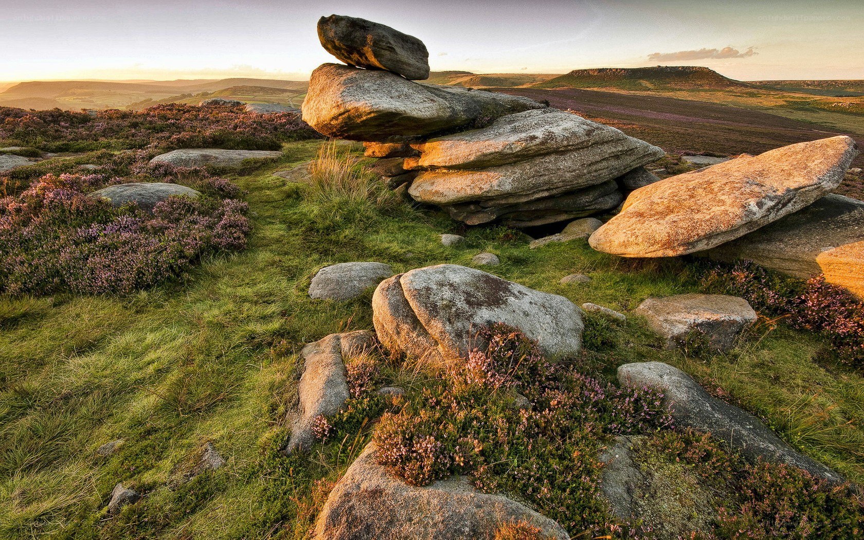 rock formation on a hillside