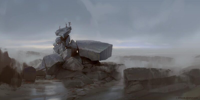 Rock Formation on Cliff