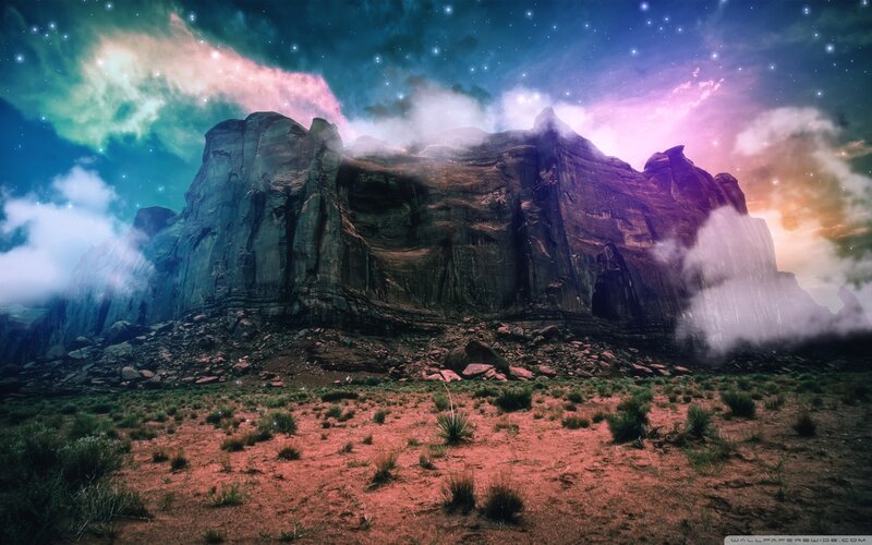 Rock Formation under Nebula