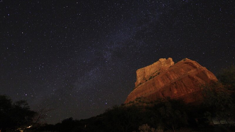 Rock Formation under Stars