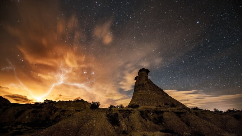 Rock Formation under Storm
