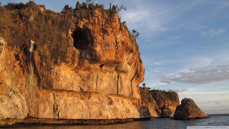Rock Formation with Cave