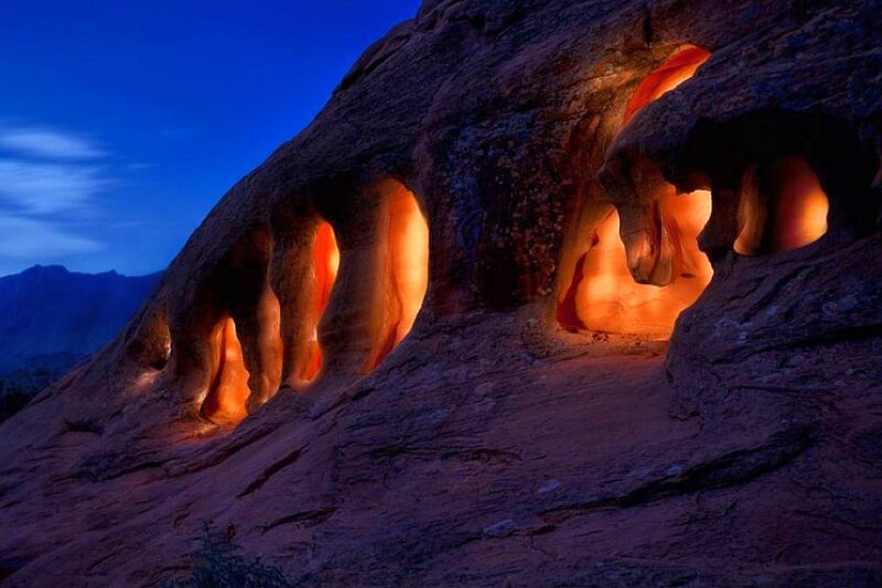 Rock Formation with Caves