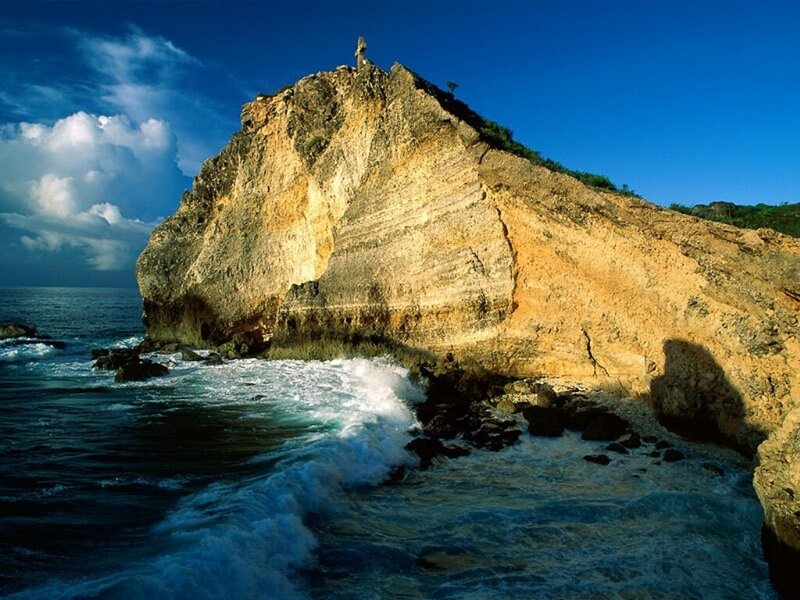 Rock Formation with Cross