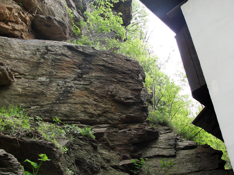 Rock Formation with Greenery
