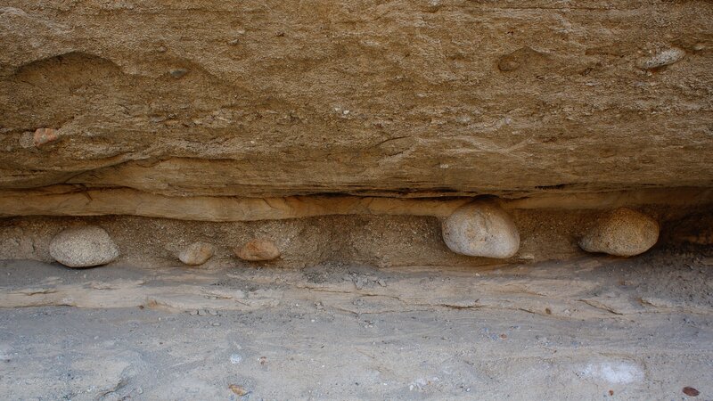 Rock Formation with Pebbles