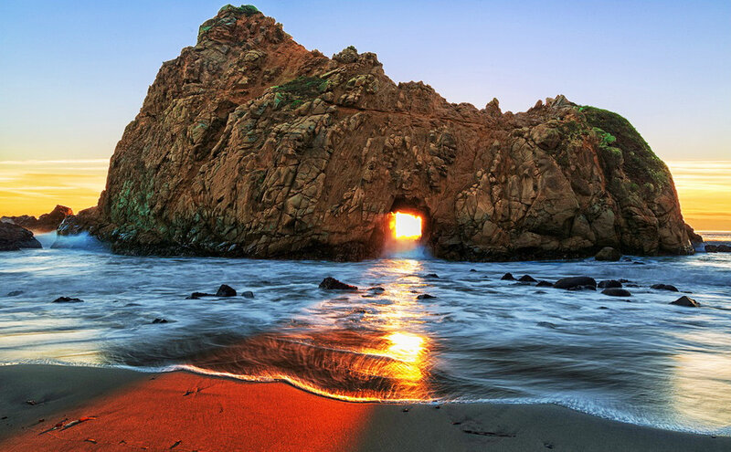 Rock Formation with Tunnel