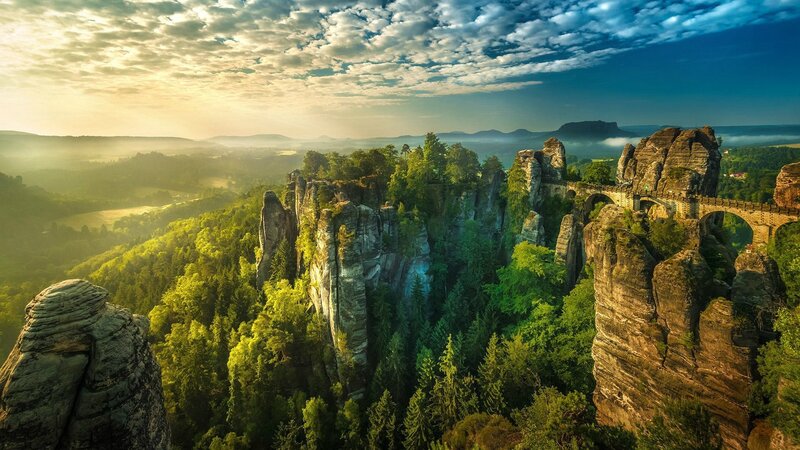 Rock Formations and Forest