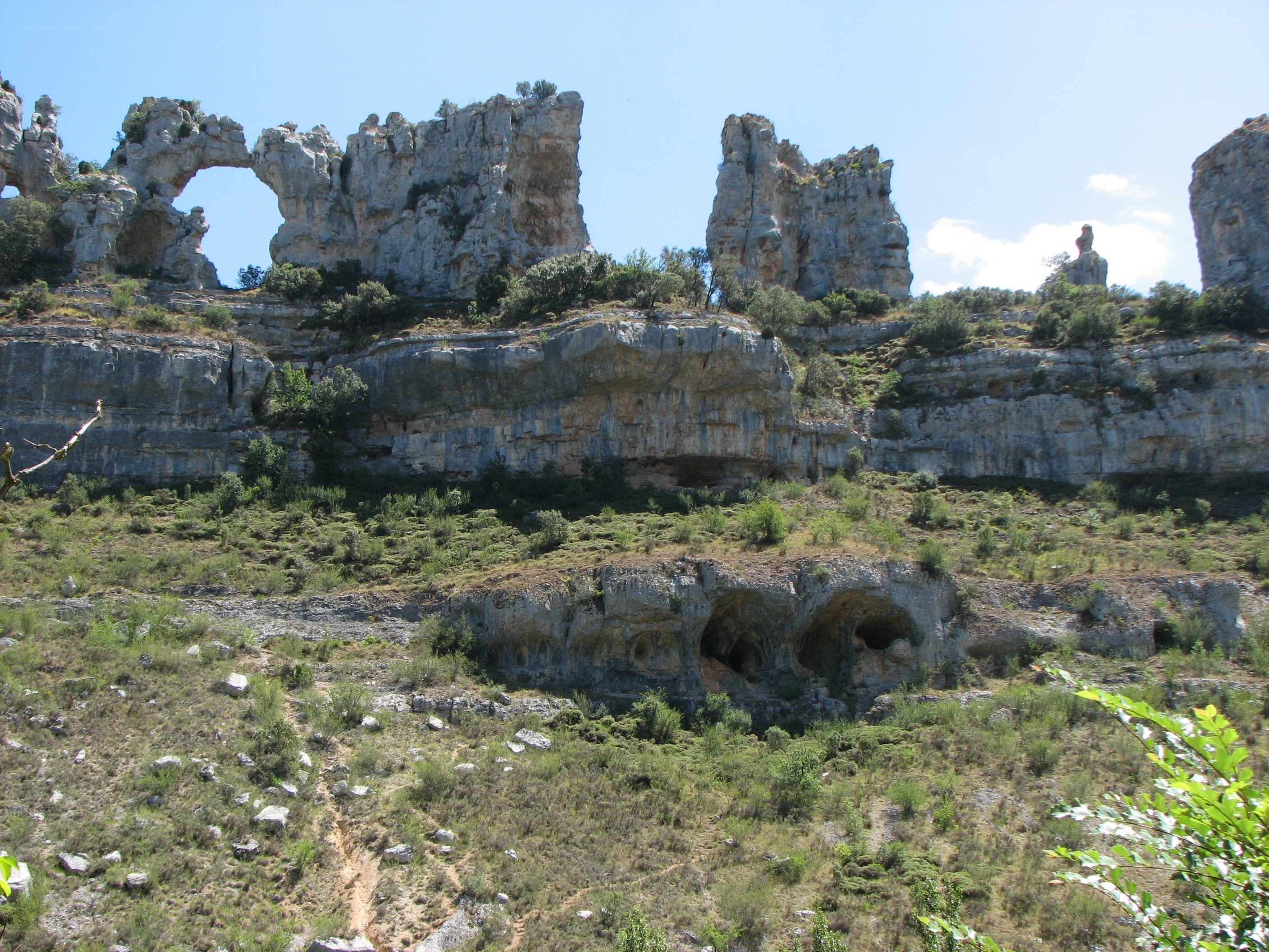 rock formations and natural arches