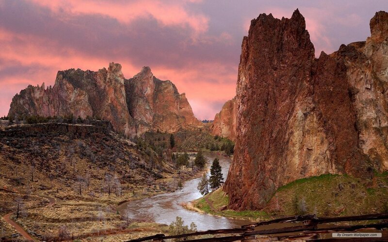 Rock Formations and River