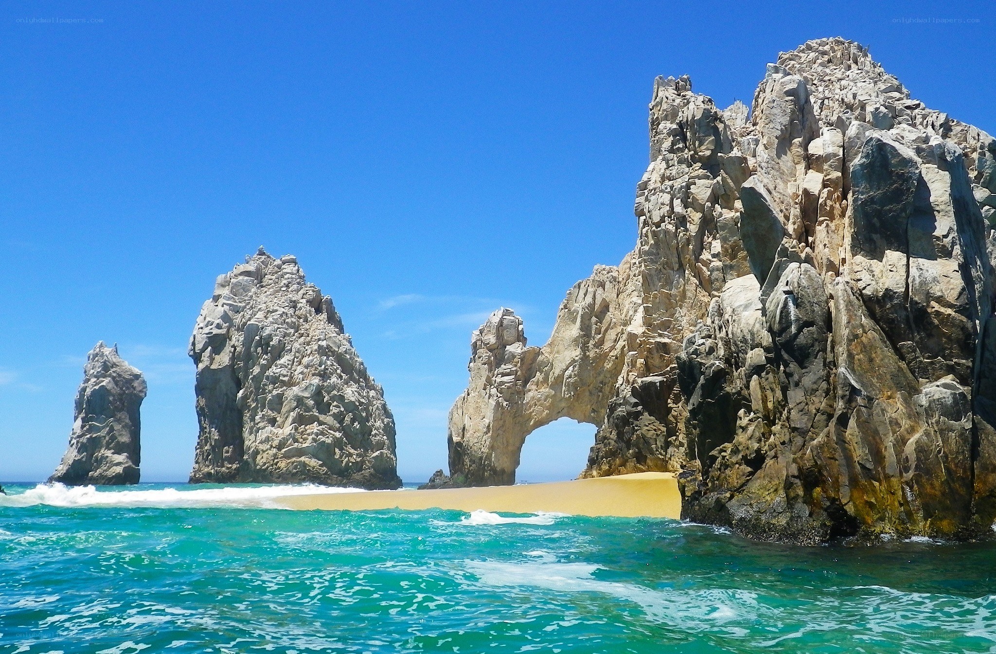 Rock formations at Los Cabos
