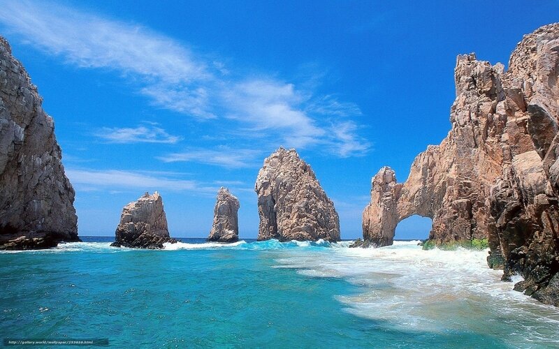 Rock formations at Los Cabos