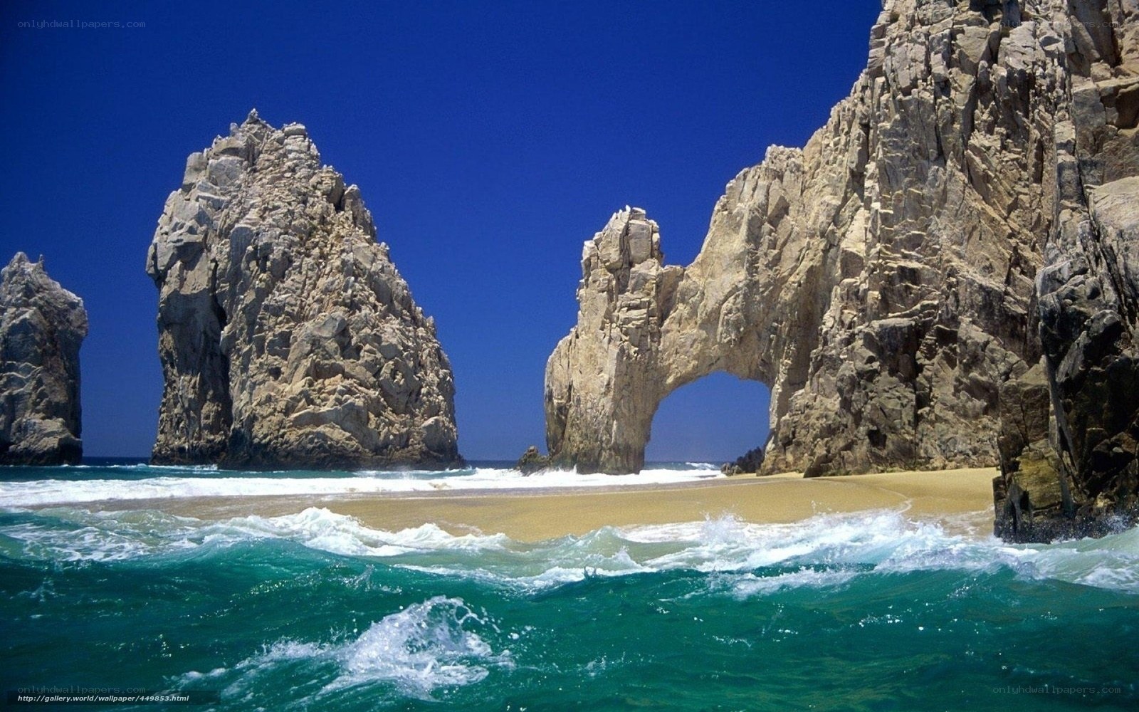 Rock formations at Los Cabos