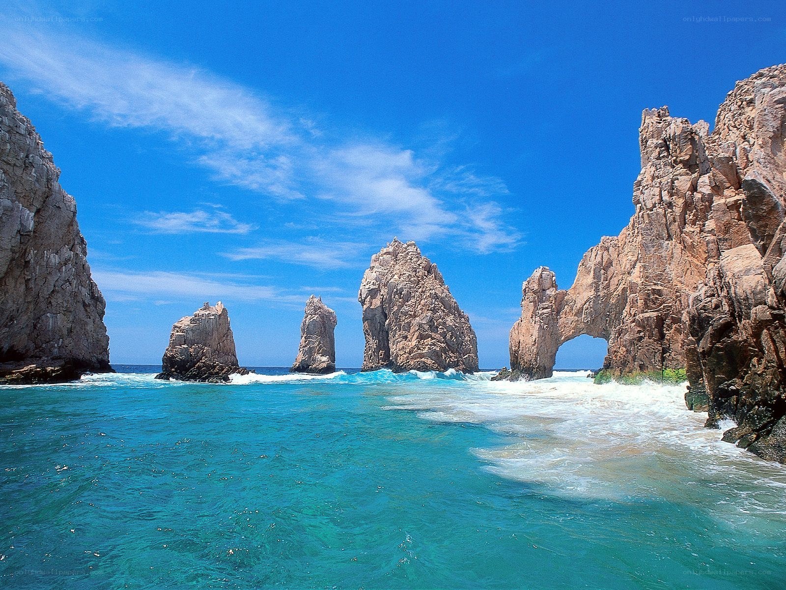 Rock formations at Los Cabos