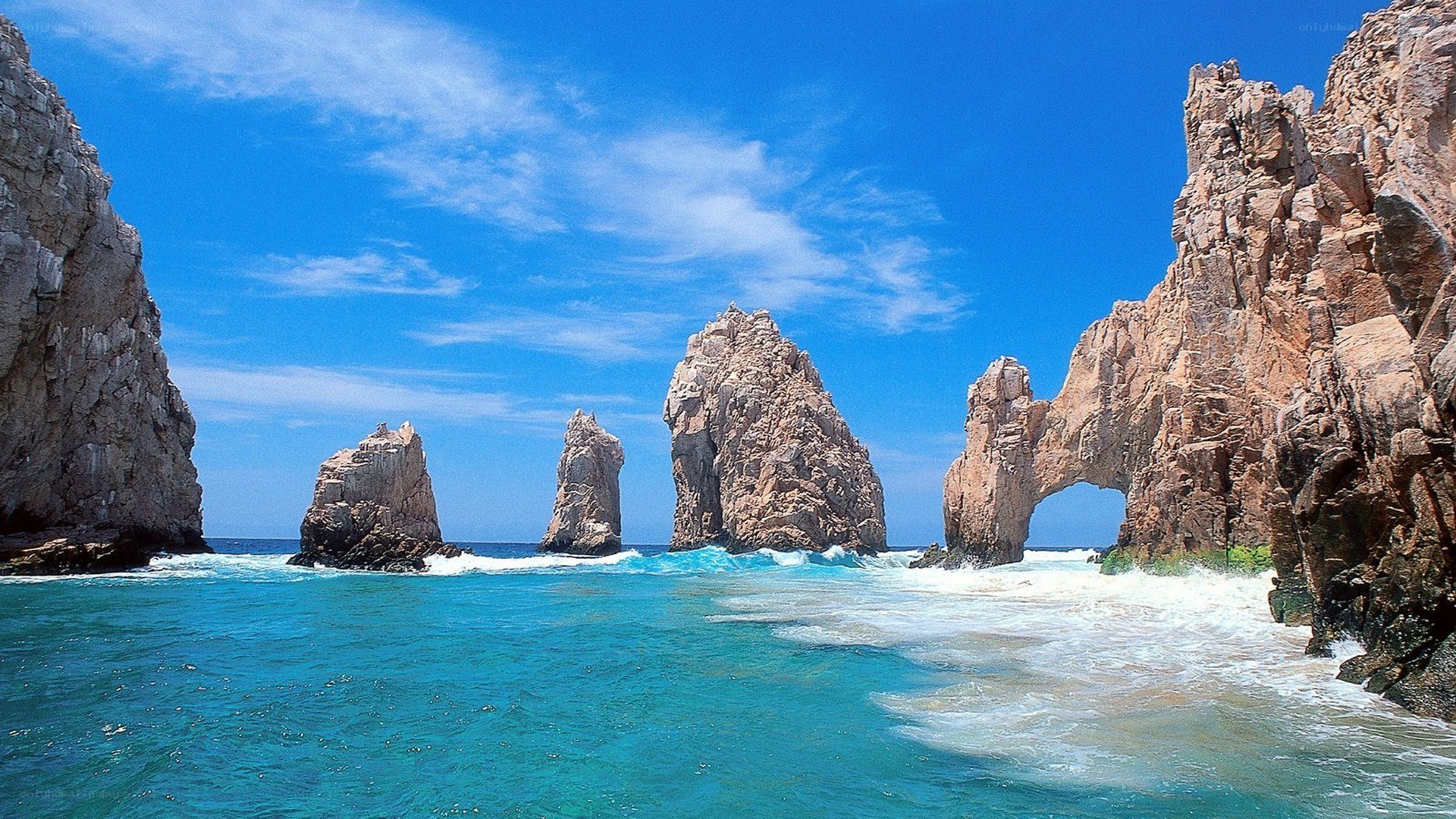Rock formations at Los Cabos
