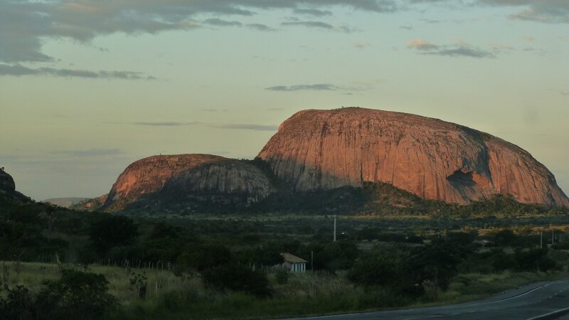 Rock Formations at Sunset — Brown, Serene