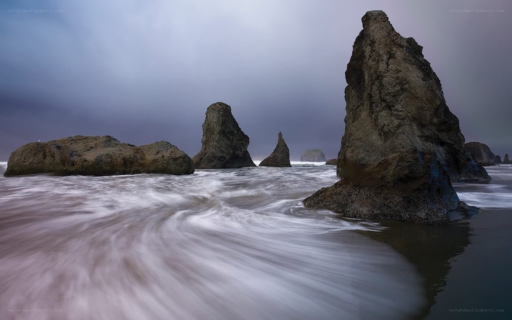 Rock formations at the coast