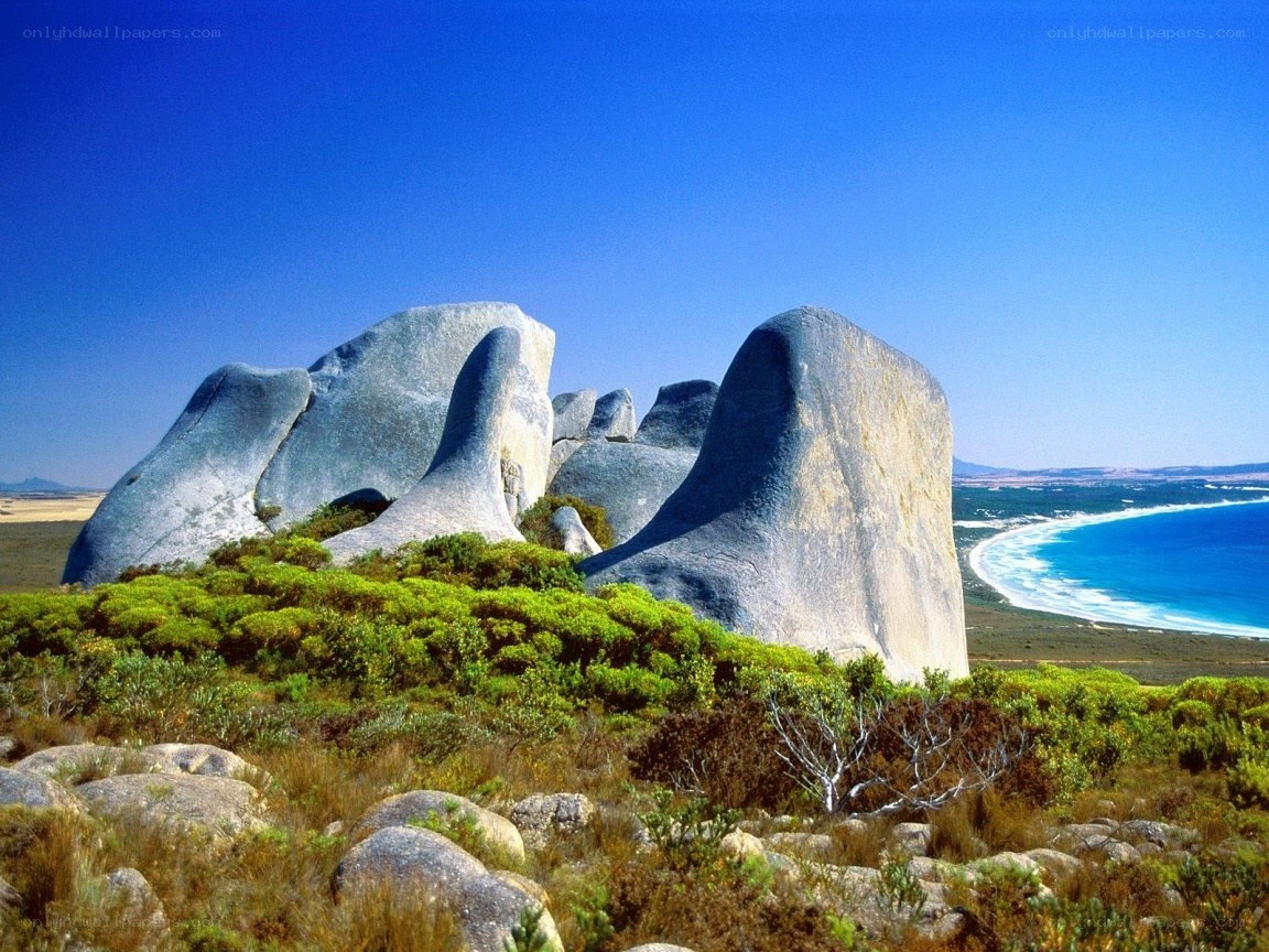 Rock formations by the coast