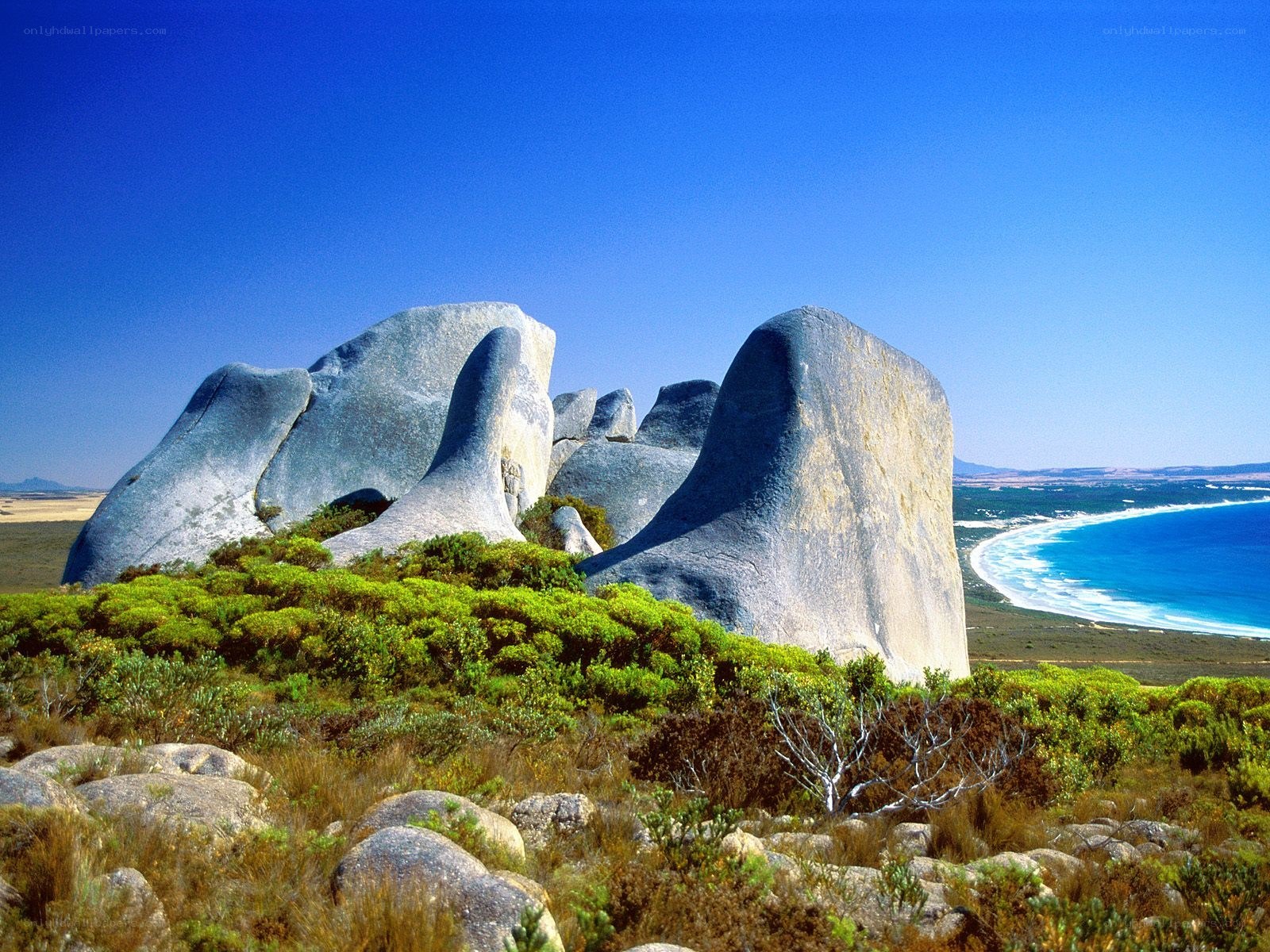 Rock formations by the coast