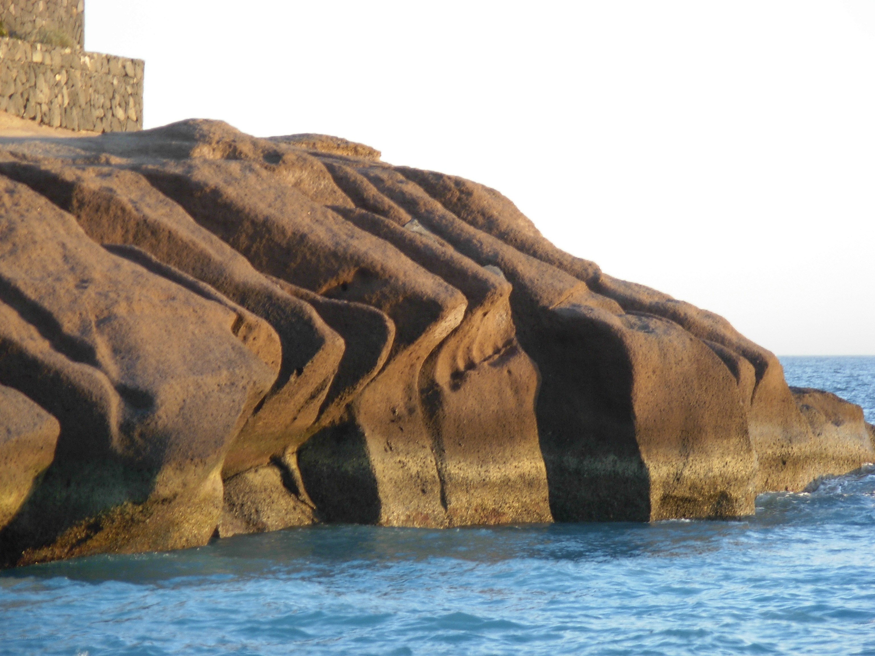 Rock formations by the sea