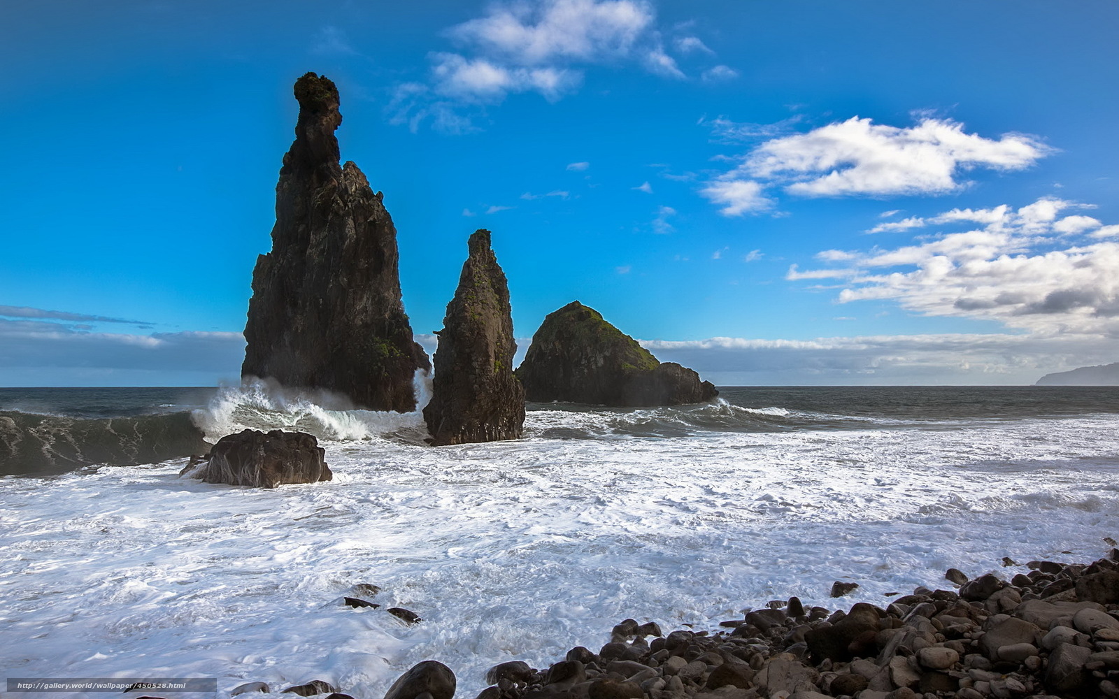 Rock formations by the sea
