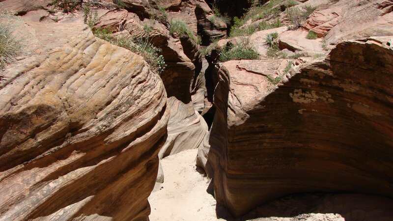 rock formations in a canyon