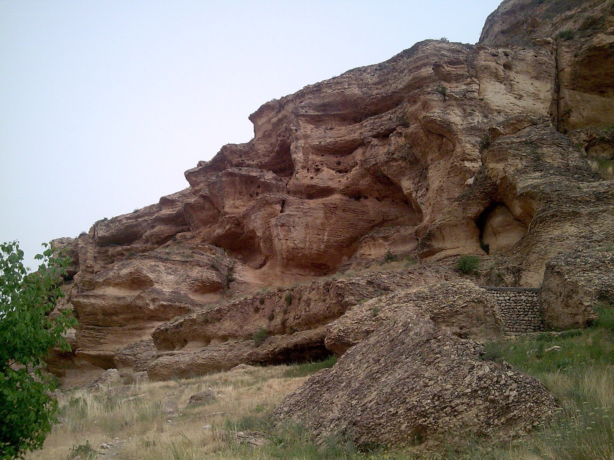 rock formations in a canyon
