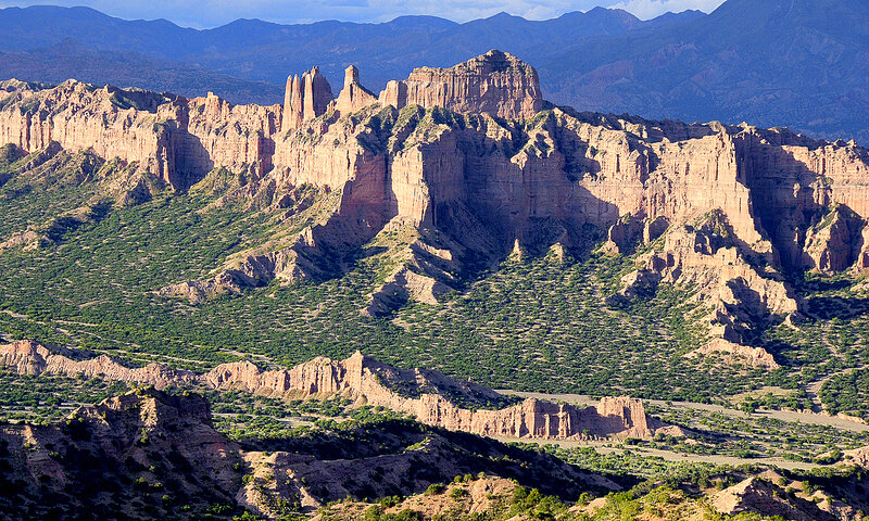 Rock Formations in Canyon — Brown, Dramatic, Afternoon, Photograph, Mountains