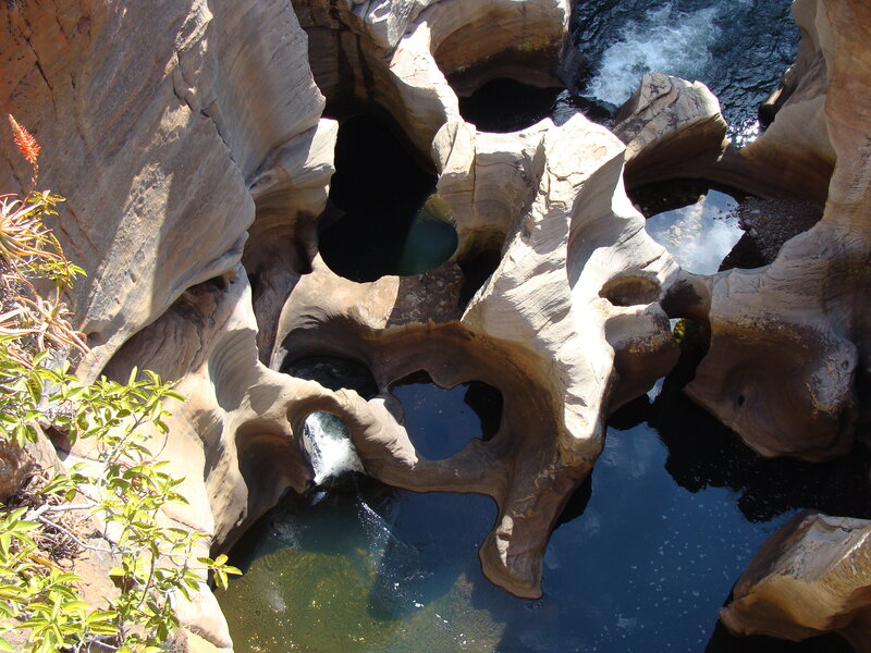 Rock Formations in Canyon — Brown, Natural