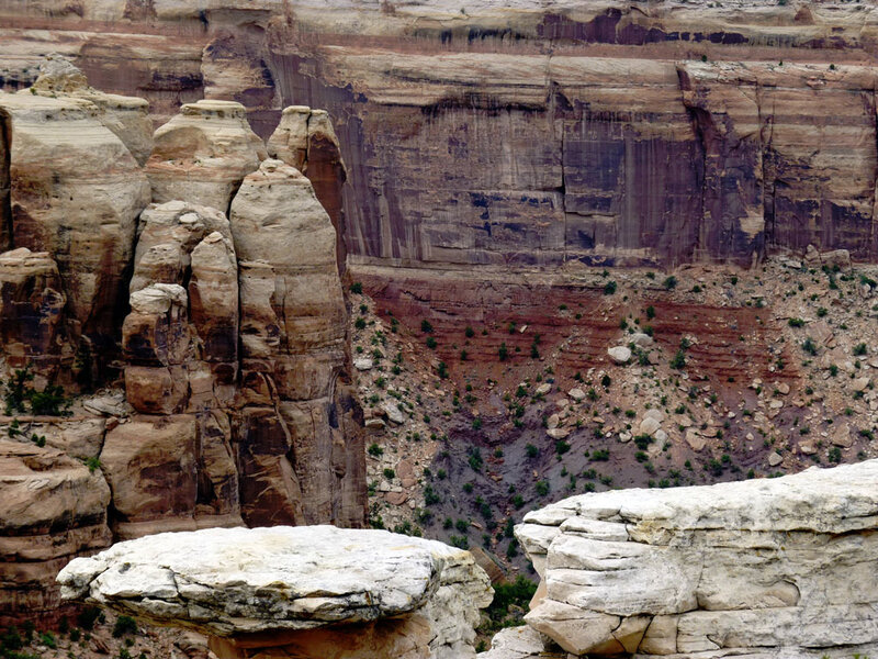 Rock Formations in Canyon — Brown