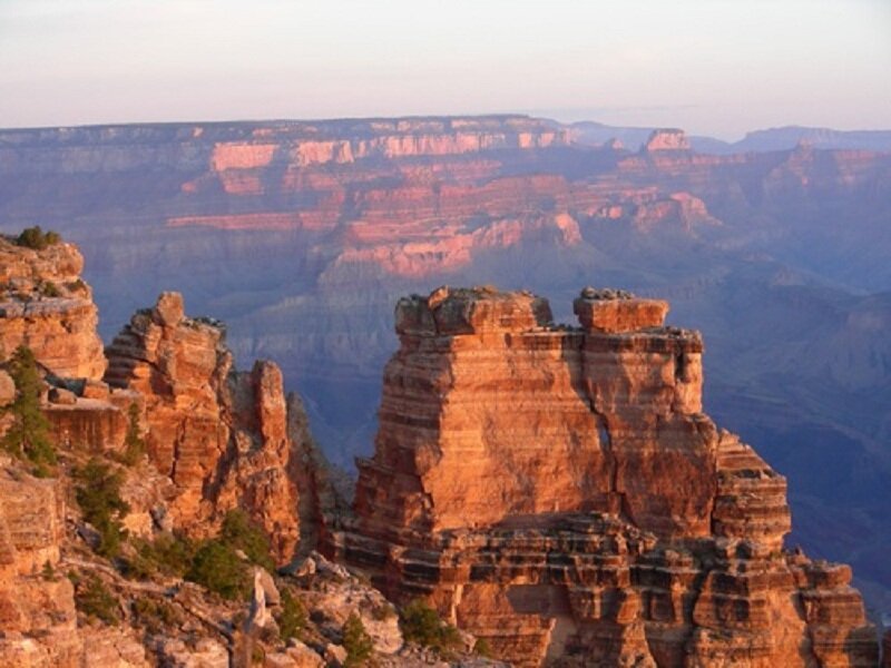 Rock Formations in Canyon — Orange
