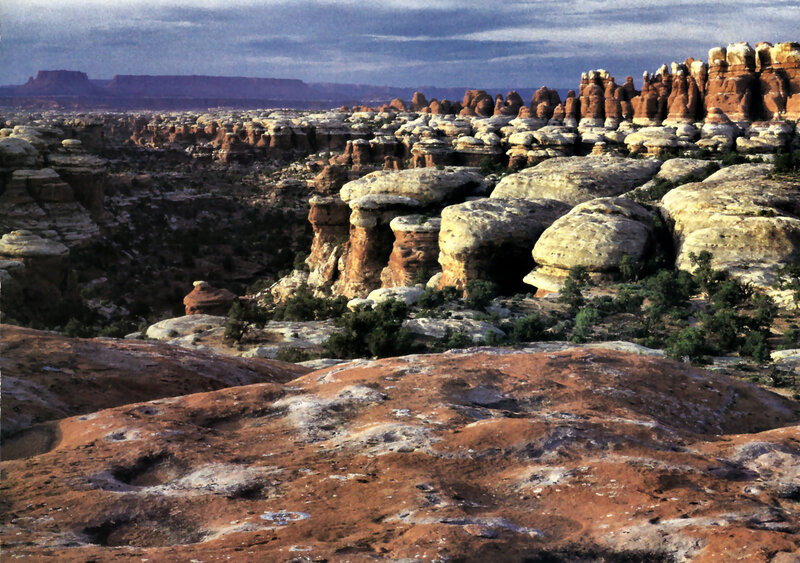 Rock Formations in Canyon — Red, Dramatic, Sunset