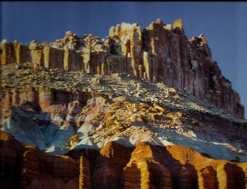 Rock Formations in Canyon — Red