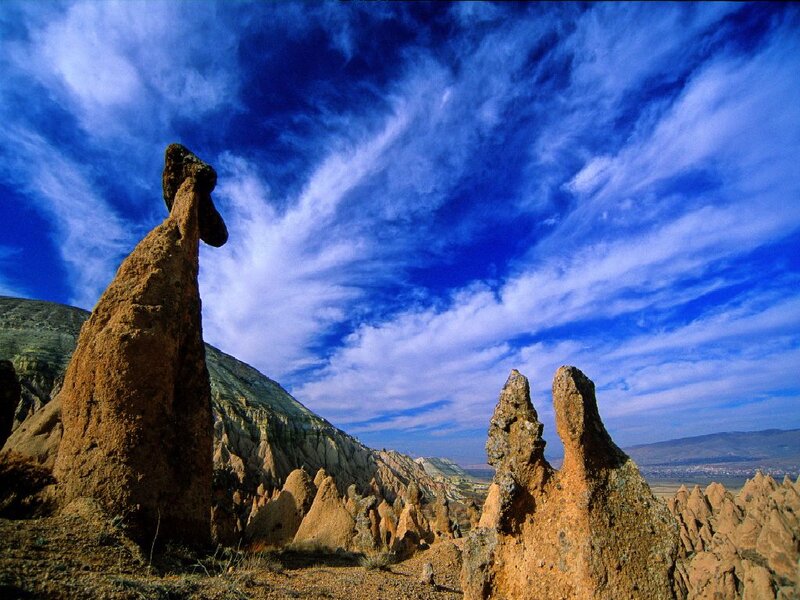 Rock Formations in Cappadocia — Blue